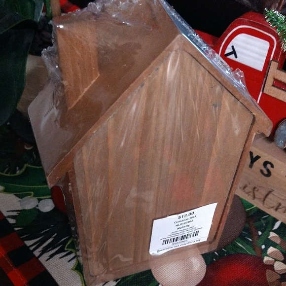 Wooden Nativity Scene Countdown Calendar - Blue and White - Picture 3 of 4